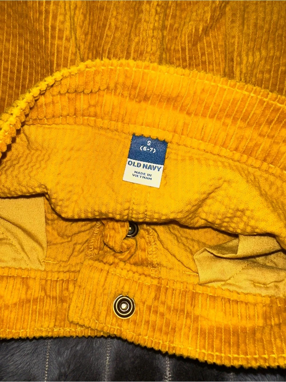 Old Navy girls Corduroy Button-Front Skirt in Black, Pink, and yellow